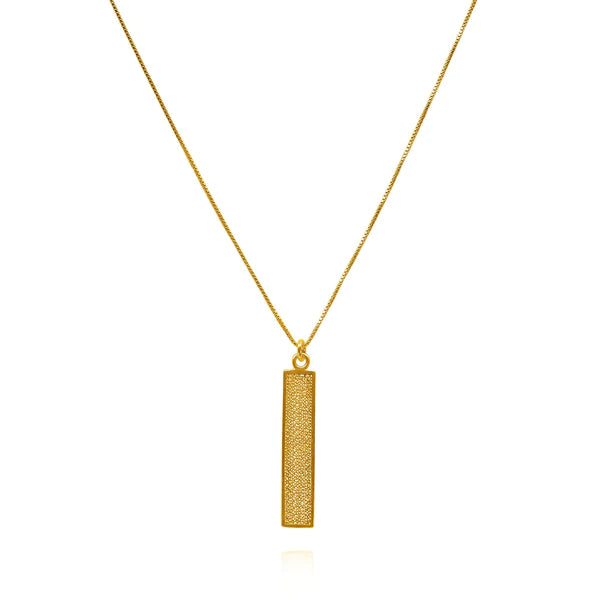 Olmox Filigree Jewelry - Necklace - Medium Basil Pendant (Gold) #20