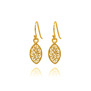Olmox Filigree Jewelry - Earrings - Josephine (Gold) #49