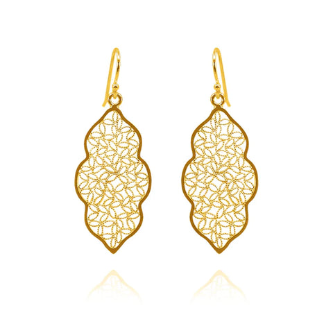 Olmox Filigree Jewelry - Earrings - Medium Miranda (Gold) #88