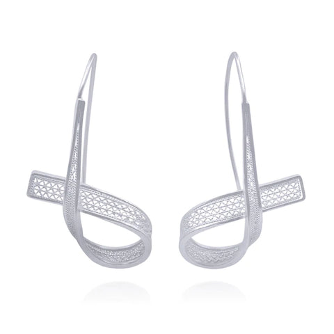 Olmox Filigree Jewelry - Earrings - Medium Ophelia (Silver) #92