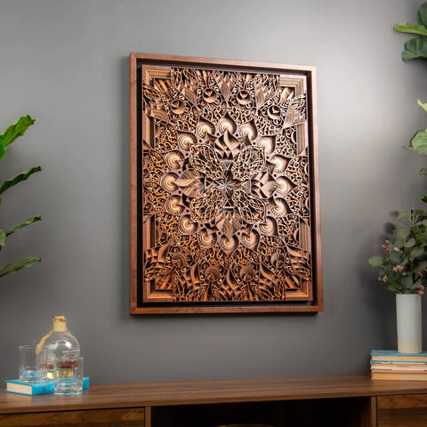 Philip Roberts - 32"x34" Lasercut Wood - "Octave"