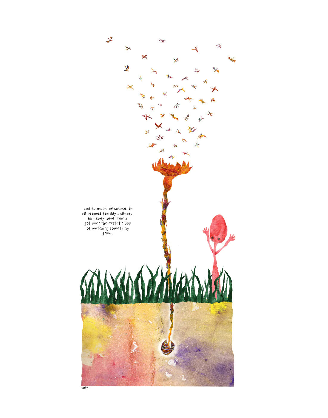 Seth Pitt - 8" x 10" Print - 'The Miracle of Growing Things' #E81