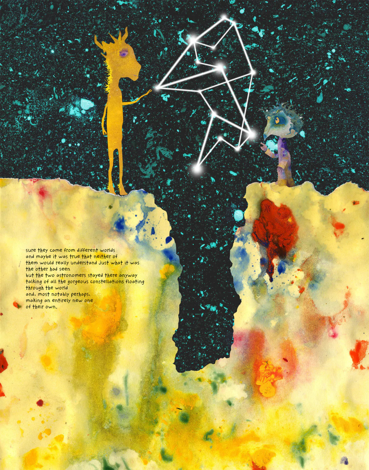 Seth Pitt - 5" x 7" Print - 'Astronomers' #A73