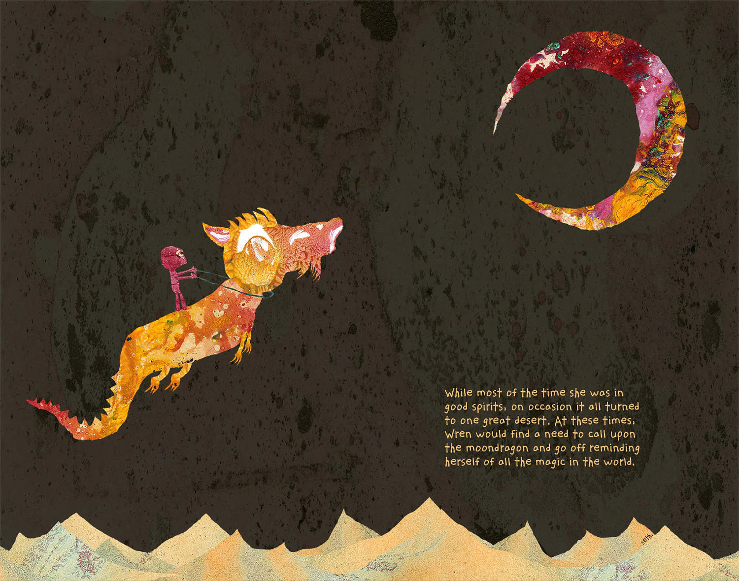 Seth Pitt - 5" x 7" Print - 'Moondragon' #M72