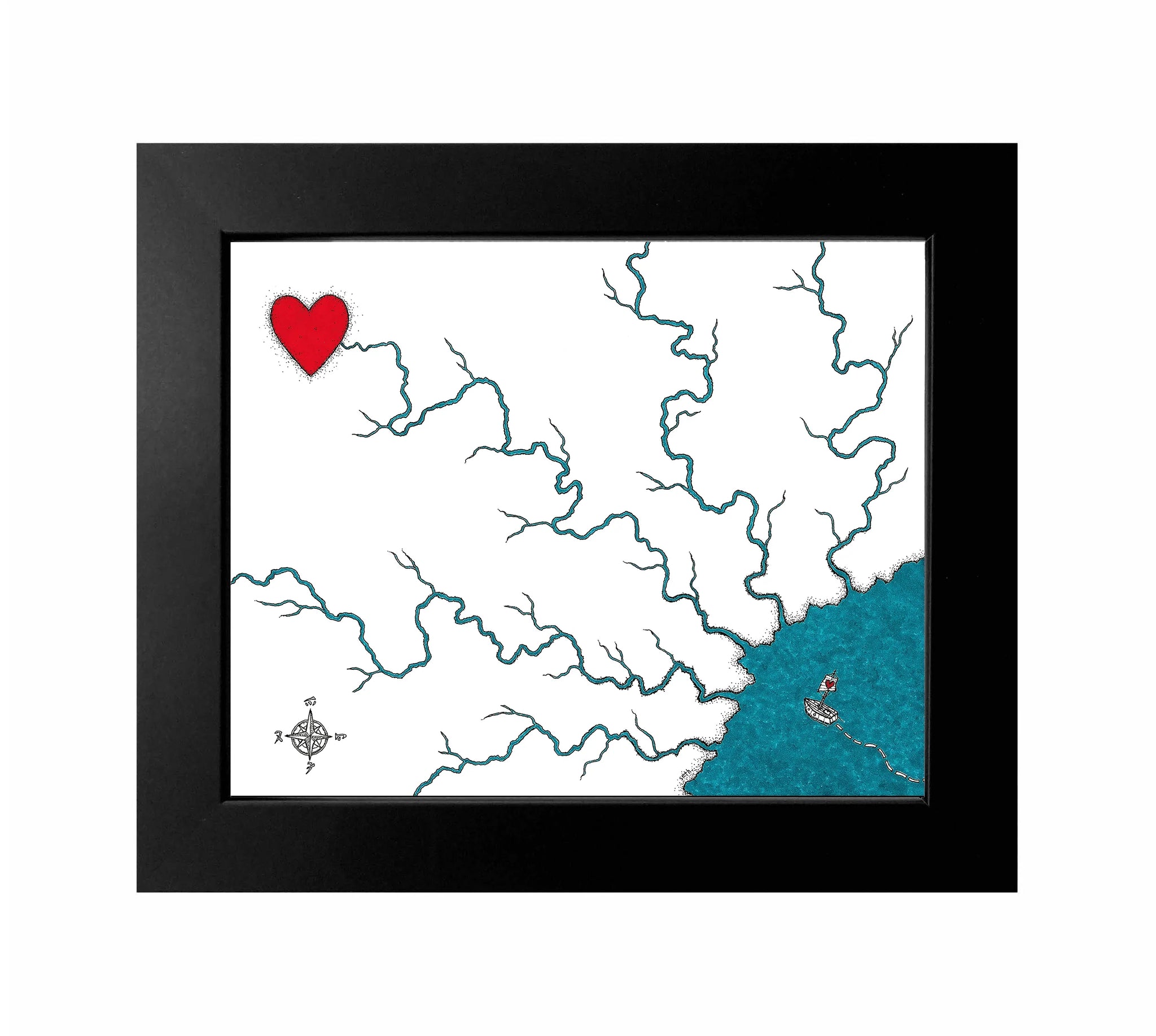 Seth Pitt - Framed 5" x 7" Print - 'Return to the Source' #FG33