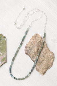 Vaughan - Resilience Collection - Necklace - Green Moss Aquamarine Layer #Resil004N