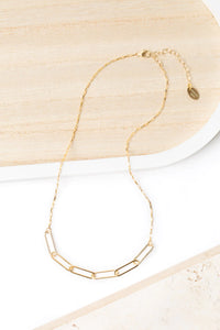 Vaughan - Simplicity Collection - Necklace - Gold Paperclip #Sim001N