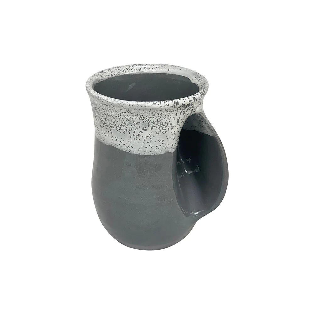 Clay in Motion - Handwarmer Mug - Right Handed (Snowcap) #19SC