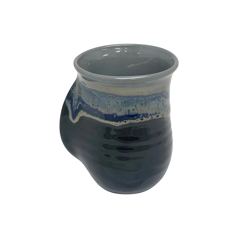 Clay in Motion - Handwarmer Mug - Right Handed (Stormy Night) #19SN