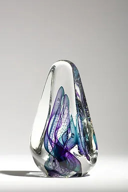Hartley - Glass Art - Tetra (Blue/Purple/Teal)
