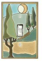 All Fired Up - Single Switchplate - "Trees" #AG280S