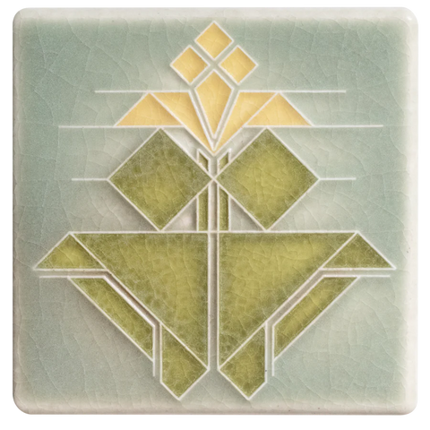 Motawi Tileworks - 4"x 4" Avery Tulip (Jade)