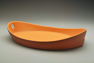 Eshelman - Small Boat Platter - Orange