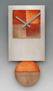 Lacouette - Clock - Steel Tie Clock with Copper (18"x8"x2") #STIE-COP