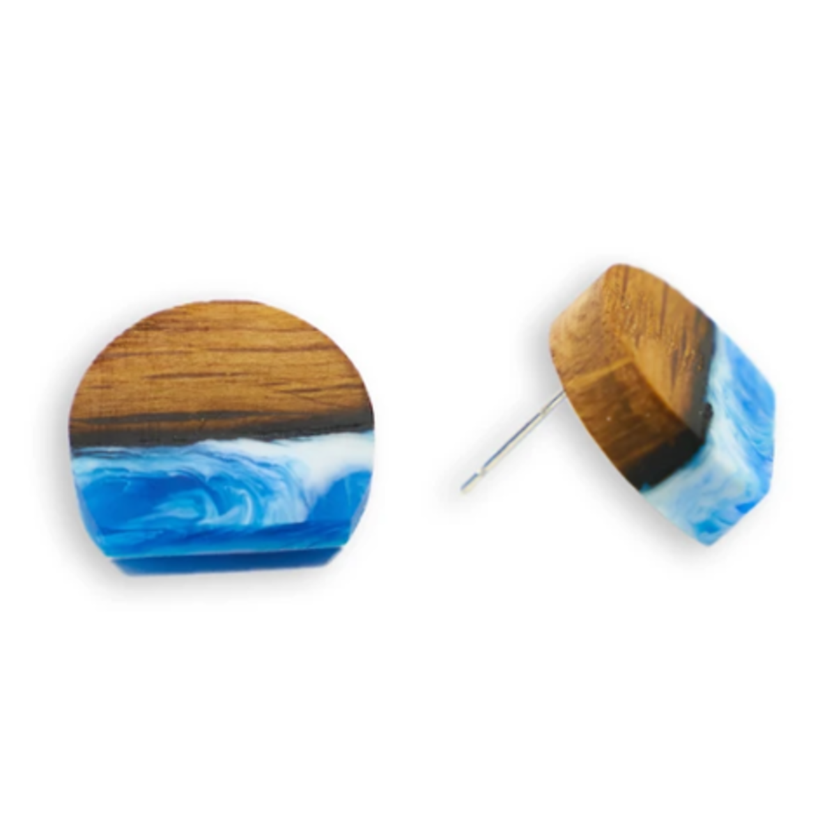 Branch and Barrel - Earrings - Bourbon Barrel Stave Stud (Sterling Silver) - "North" #E531S