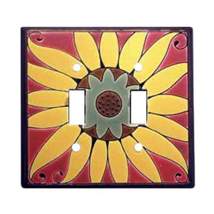 All Fired Up - Switchplate Double - Mexican Sunflower #AG226D