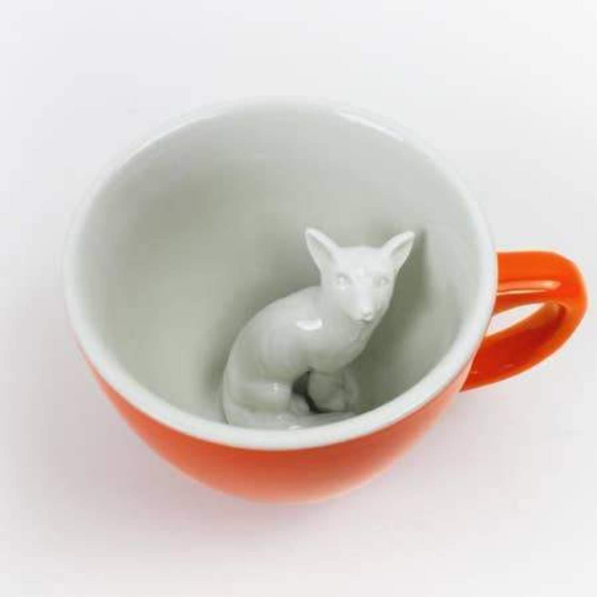 Creature Cups - 11 oz Mug - Fox - Red Orange