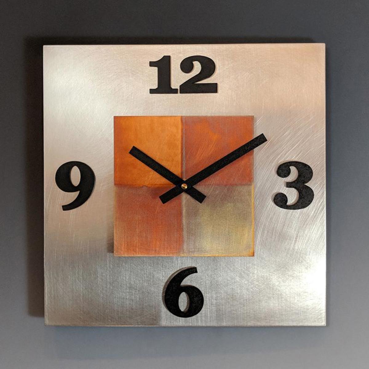 Lacouette - Clock - Kitchen Steel Wall Clock (12"x12"x2") #KITCH