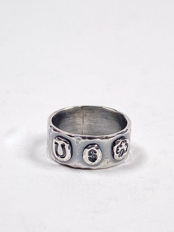 Amuck - Ring - Lucky Gambler Sterling - Size 9