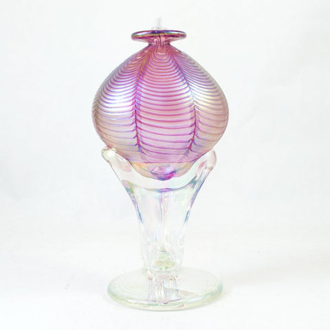 Callahan Mountain - Oil Lamp w/ Funnel (White Iridized)