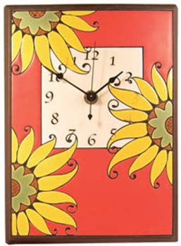 All Fired Up - Full Size Clock - 'Mexican Sunflower' #CL059