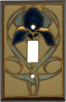 All Fired Up - Single Switchplate - 'Mosaic Iris' #FL170