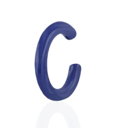 Kris Nations - Earrings - Palette Enamel Ear Cuff (Blue) #E768-BLU
