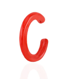 Kris Nations - Earrings - Palette Enamel Ear Cuff (Red) #E768-RED