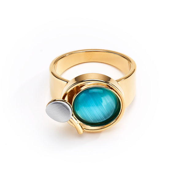 Christophe Poly - Glass and Metal Rings (Assorted Colors/Designs)