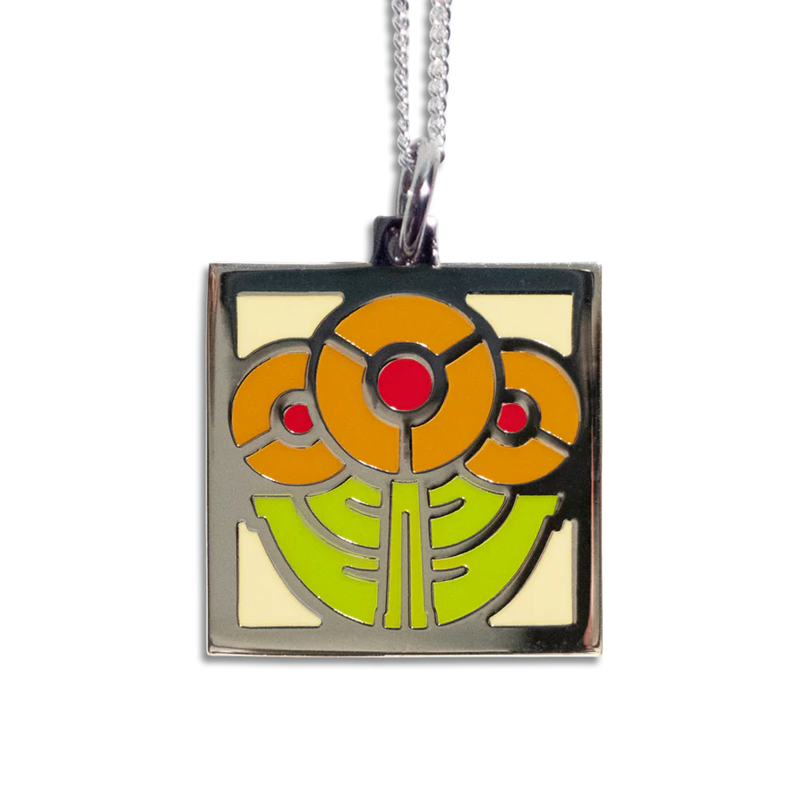 Motawi Tileworks - Necklace - Round Flowers Pendant