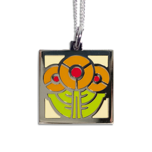 Motawi Tileworks - Necklace - Round Flowers Pendant